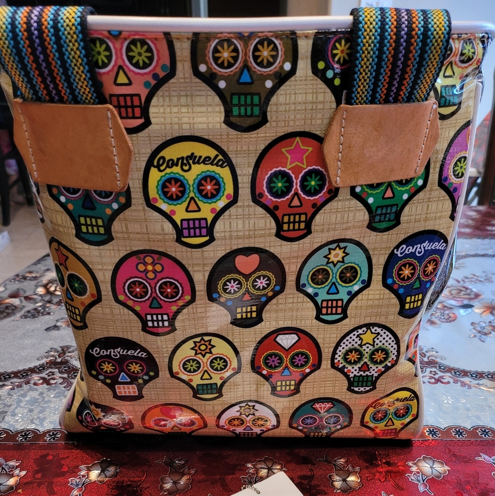Consuela sugar skull tote